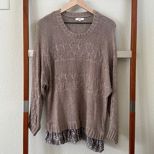 Brown/Grey Sweater